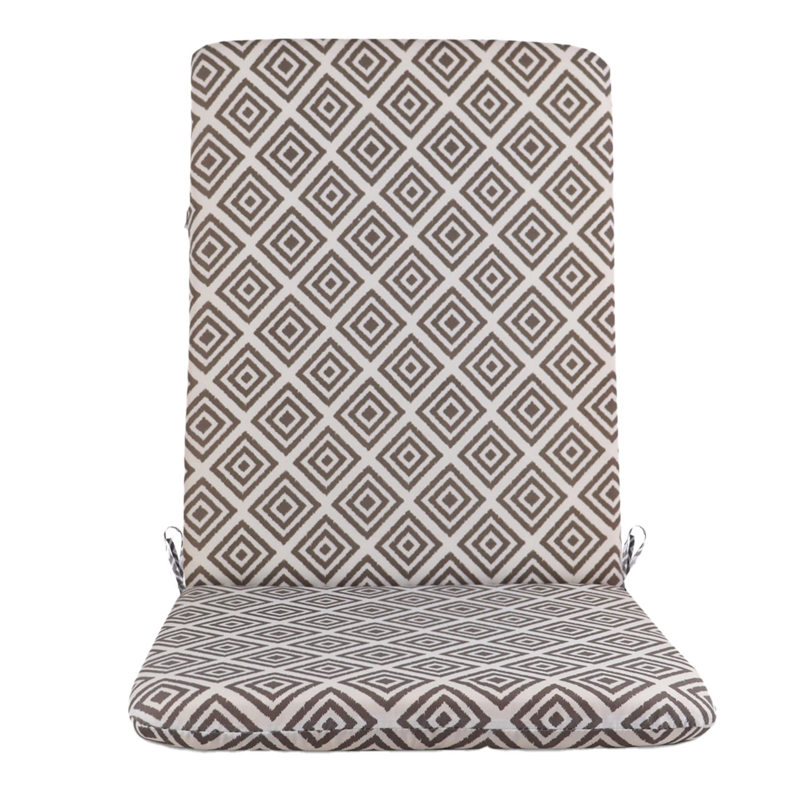 Outdoor Chair Cushion 18x19 in, Weatherproof Waterproof Patio Seat Cushion with Ties, Fade Resistant Outdoor Furniture Cushion for Dining Chairs, Rocking Chairs, and Deep Seats