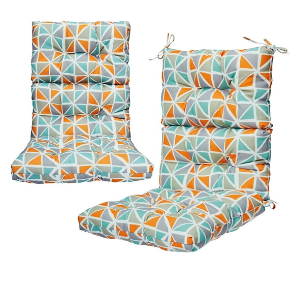 Outdoor Chair Cushion Dining Solid Chair Cushion Outdoor High Back Patio Chair Cushion High Rebound Foam Chair Cushions for Patio Garden Decor, 44x21 inch, 1/2/4Pack