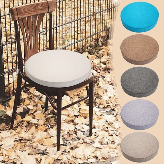 Outdoor Chair Cushion, Round Patio Furniture Pad, Comfortable Garden Sofa Seat Mat, Weather Resistant Decorative Porch Pillow, Soft Padded Sitting Accessory for Outdoor Home Living, by UKHCCC