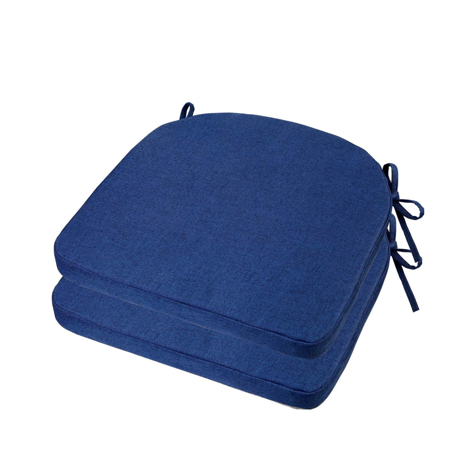 Outdoor Chair Cushions, 17" x 17" x 2" Patio Chair Cushions for Outdoor Furniture, Indoor Dining Seat Chair Pads with Ties, for Patio, Garden, Living Room