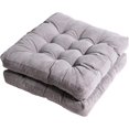 thumbnail image 1 of Outdoor Chair Cushions 22" x 22" Square Seat Pillows Set of 2 Throw Floor Pads for Patio Garden Furniture Chairs Office Livinh Room, Grey, 1 of 15