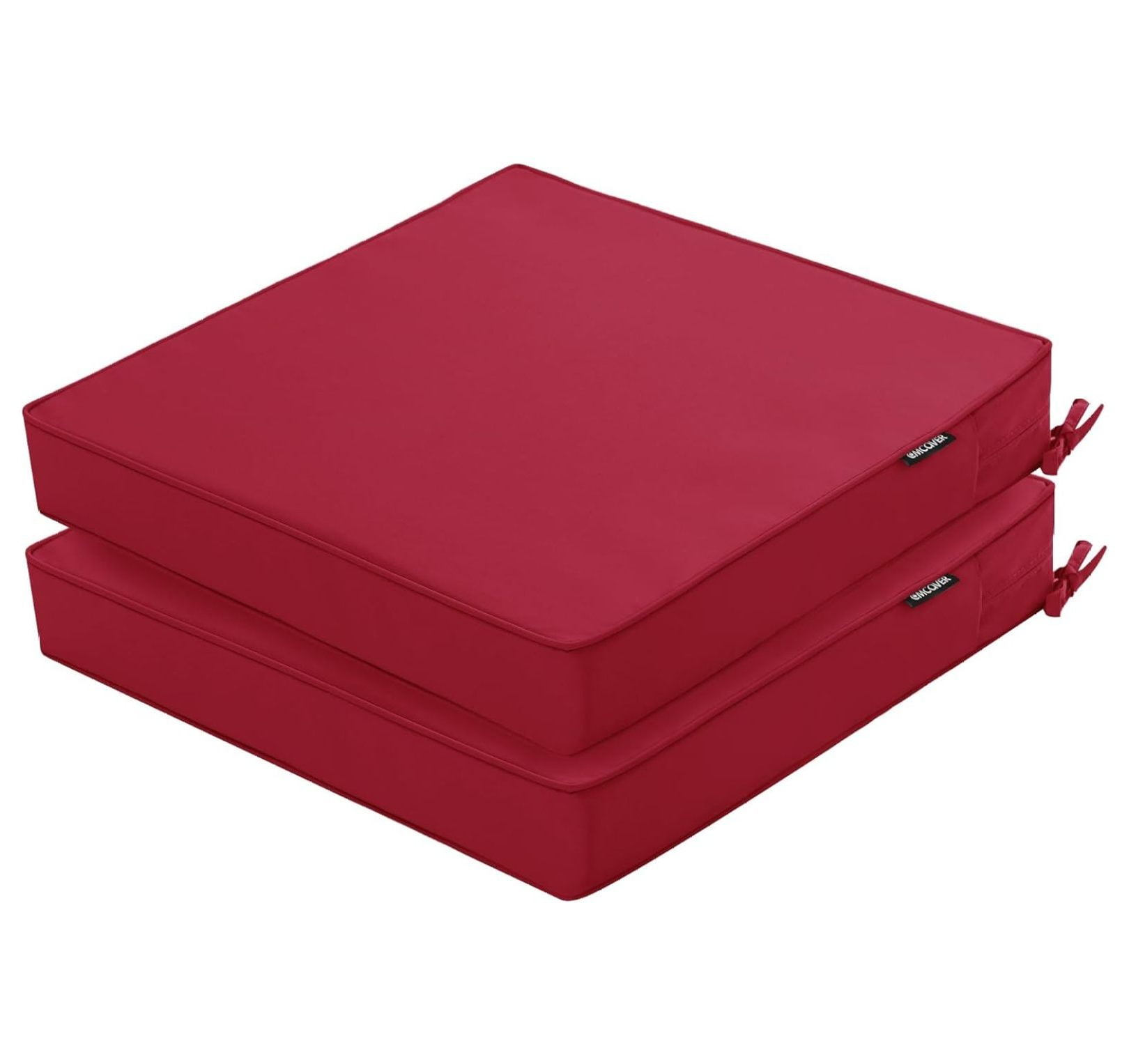 Outdoor Chair Cushions 22 x 22 Inch Waterproof Patio Chair Cushions with Tie 5 Year Color