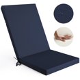 thumbnail image 1 of Outdoor Chair Cushions, Thick Patio Seat Cushions Outdoor Chair Pads, 42"L x 18"W Rectangle Waterproof Outdoor Chair Cushion Garden Sofa Couch Chair Pads, Premium Comfortable, Dark Blue, 1 of 8