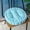 thumbnail image 1 of Outdoor Chair Cushions,Floor Cushion Seating,AZXY 14x14in Round Chair Cushions for Dining Chairs,Reversible Thicken Meditation Seat Cushion for Outside Patio Furniture,Blue, 1 of 6