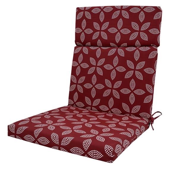 Outdoor Chair Cushions High Back - Waterproof Patio Cushions with Removable Covers, Fade-Resistant Lawn Chair Cushions Machine Washable for Dining Rocking Chairs