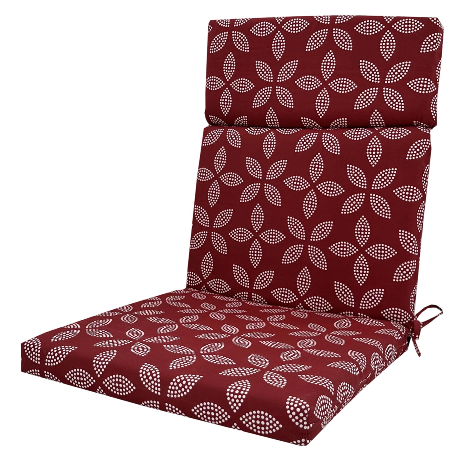 Outdoor Chair Cushions High Back - Waterproof Patio Cushions with Removable Covers, Fade-Resistant Lawn Chair Cushions Machine Washable for Dining Rocking Chairs