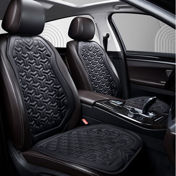 Outdoor Chair Cushions Integrated Car Seat and Back Cushion, All-Season Breathable Cool Pad for Summer Driving, Ventilated Seat Cover for Driver and Passenger, Universal Fit