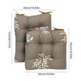 thumbnail image 1 of Outdoor Chair Cushions Outdoor Chair Cushions Thickened Seat Pad Printed Pattern Set Of 2 for Patio Garden Sitting Water Resistant Comfortable Design 17x17/17x21in Thickened Seat Pad, 1 of 5