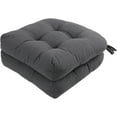 thumbnail image 1 of Outdoor Chair Cushions, Outdoor Cushions, Patio Chair Cushions, Indoor Full-Length Ties for Non-Slip Support, Premium Comfortable Thick Fiber, Set of 2 (Grey, 17x17 Inch), 1 of 7
