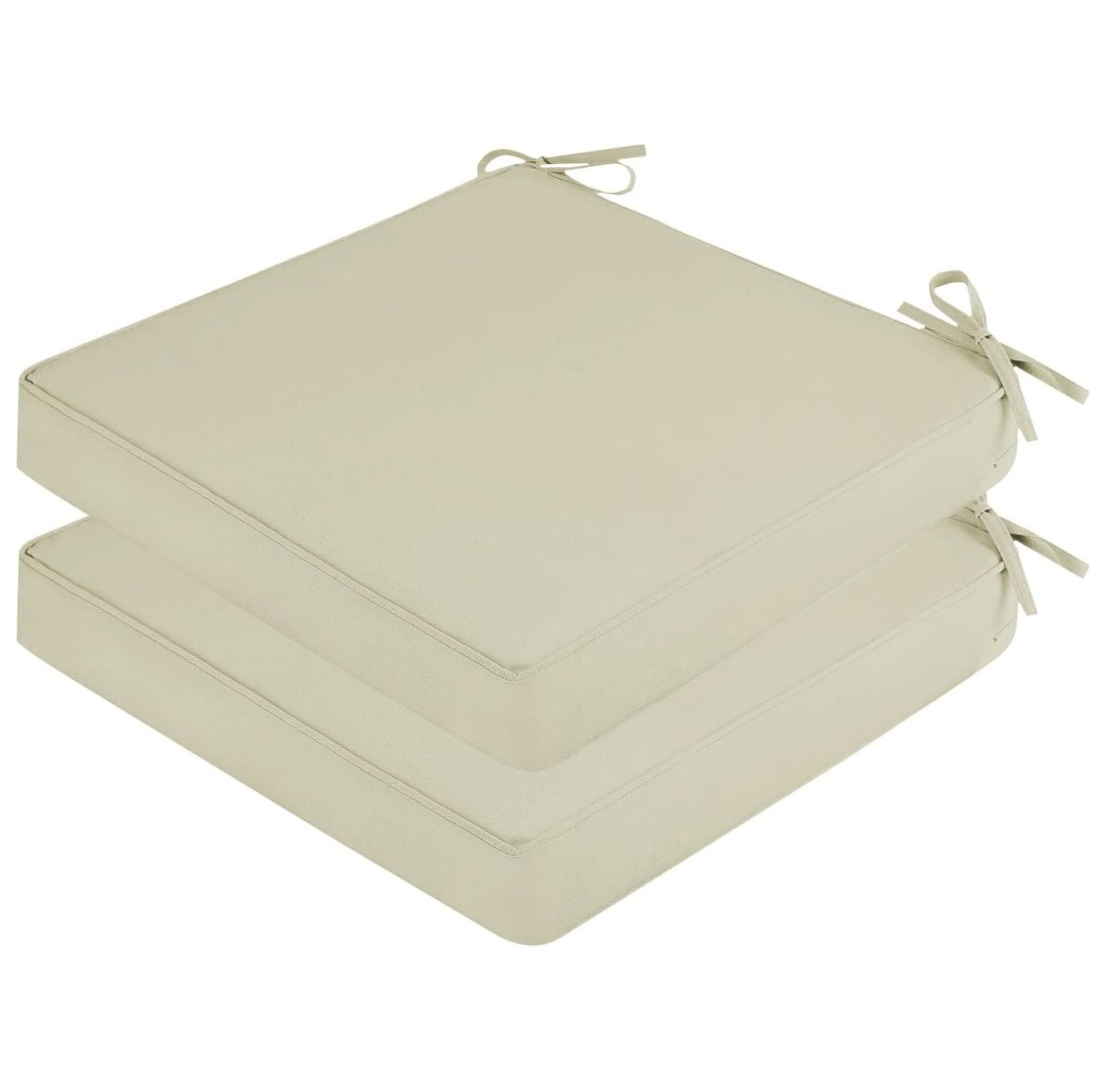 Outdoor Chair Cushions for Patio Furniture, Set of 2 Waterproof Square