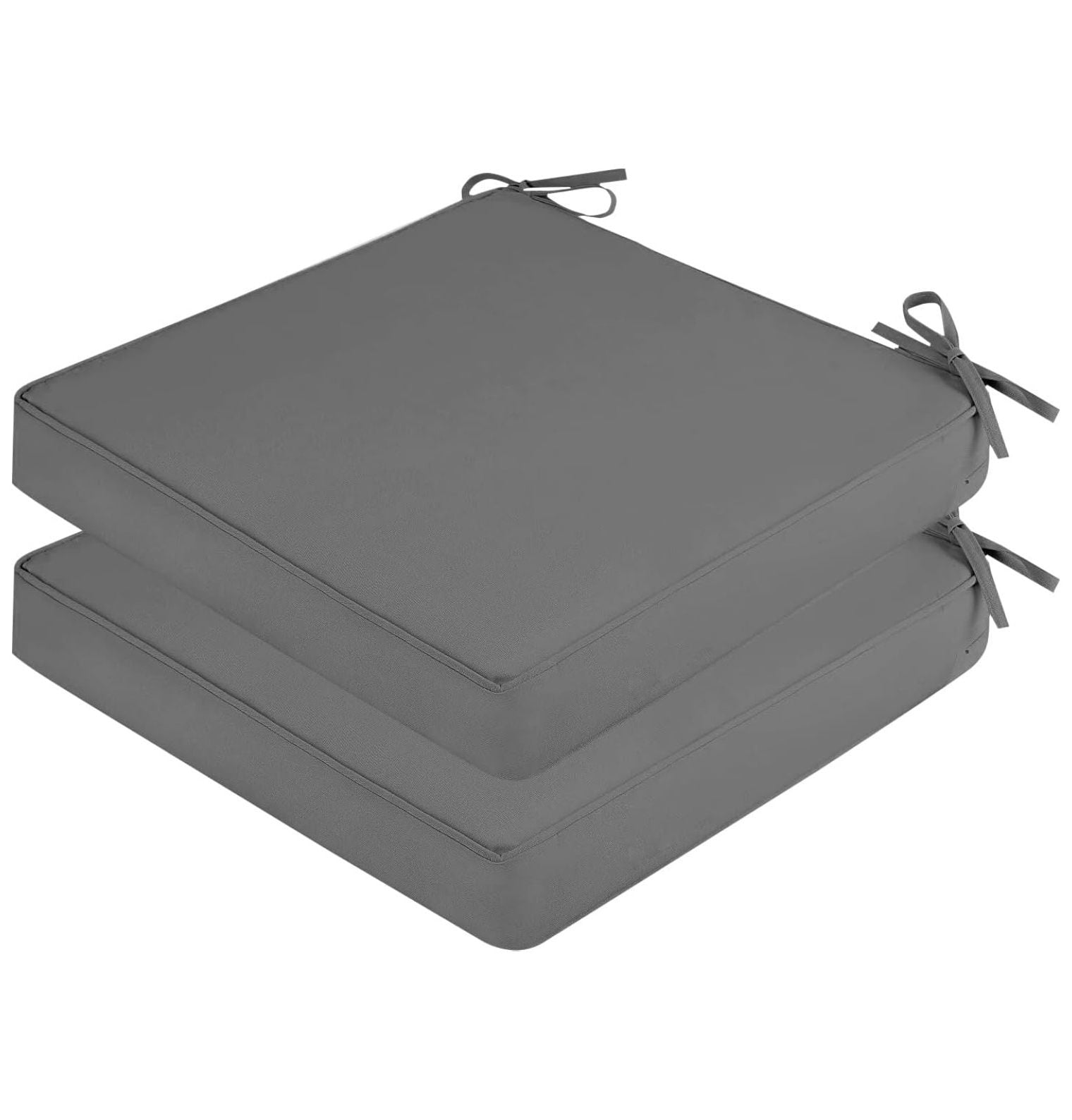 Outdoor Chair Cushions for Patio Furniture, Set of 2 Waterproof Square
