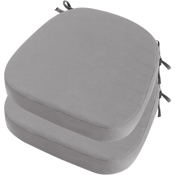 Outdoor Chair Cushions Set of 2, 17" x 17" x 3" Thick D-Shaped Patio Furniture Outdoor Seat Cushions Waterproof with Ties, Dining Pads Rhombus Peacock Blue,17 x 17 x 3 Inch,2