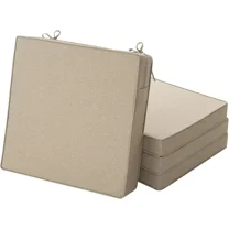 Outdoor Chair Cushions Set of 4, Waterproof & Fade Resistant Seat ...