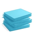 thumbnail image 1 of Outdoor Chair Cushions Set of 4, Waterproof & Fade Resistant Seat Cushion for Patio Furniture - 19 x 19 x 2 Inch Chair Pads with Ties and Hidden Zipper, Teal, 1 of 9