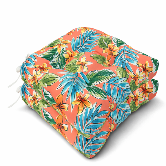 Outdoor Chair Cushions Set of 2, 19x19x4 Inch Tufted Seat Pads ...