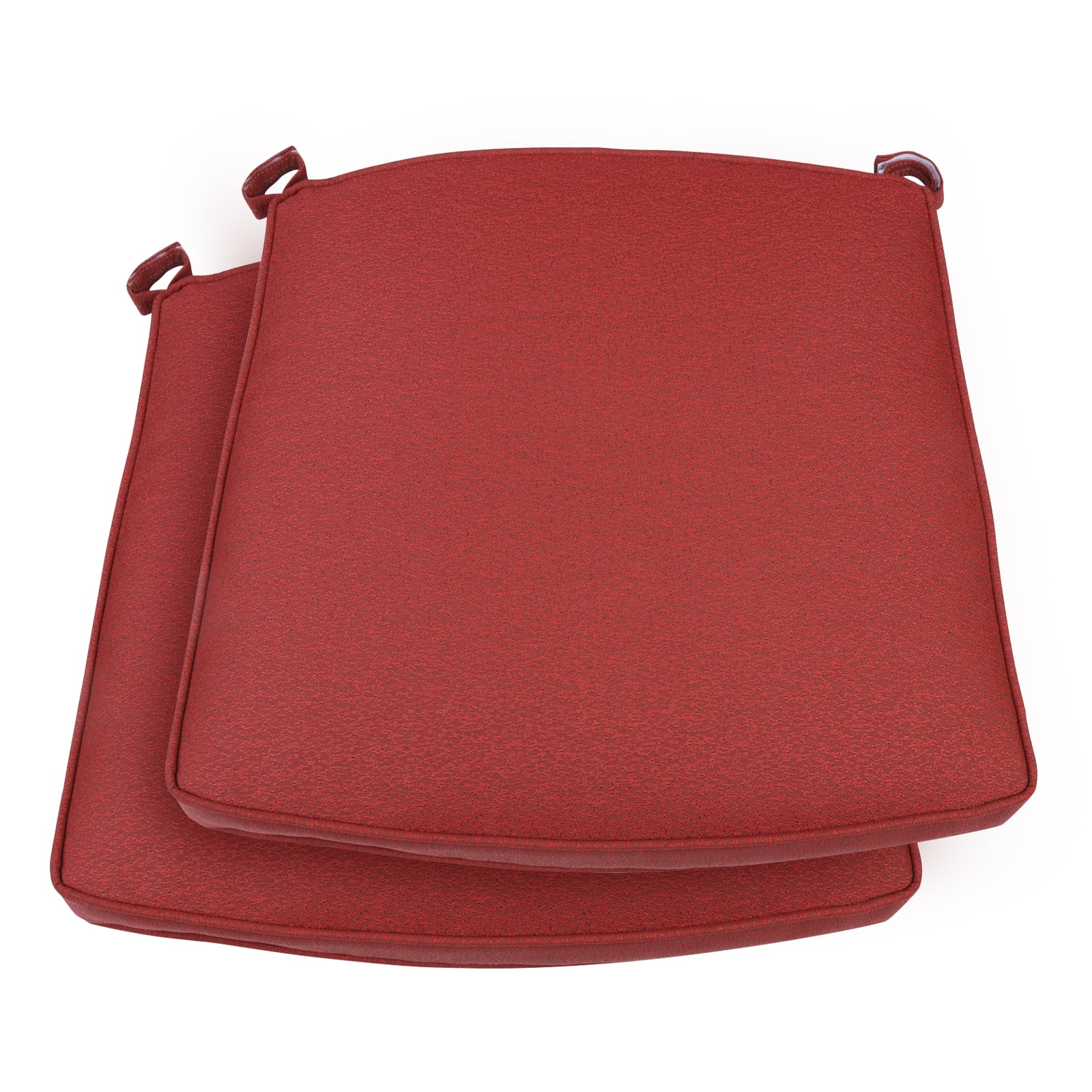 Outdoor Chair Cushions Set of 2 for Patio Furniture, Square Corner