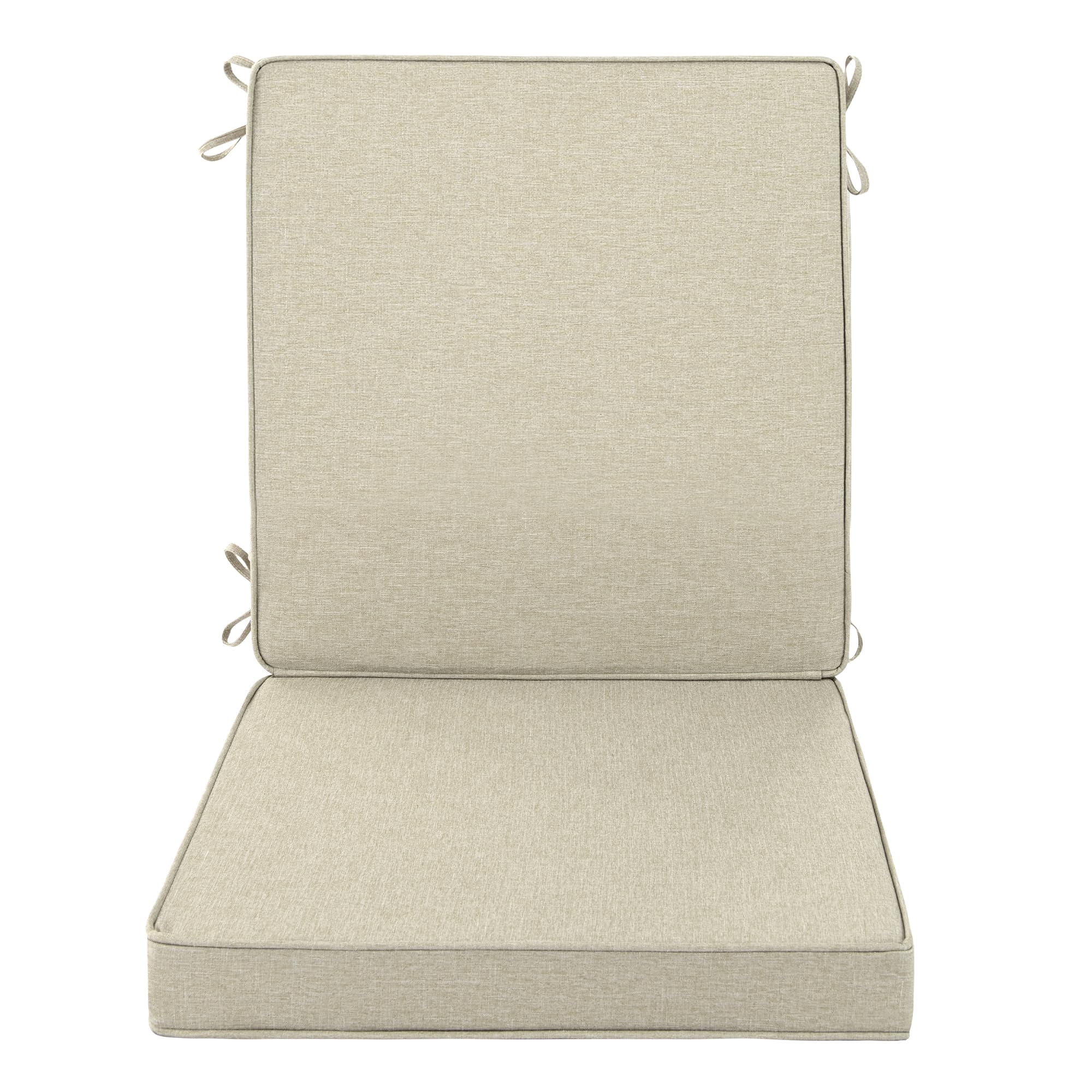 Outdoor Chair Cushions 18" x 16.5" 1 Pack Beige Patio Furniture Seat Replacement