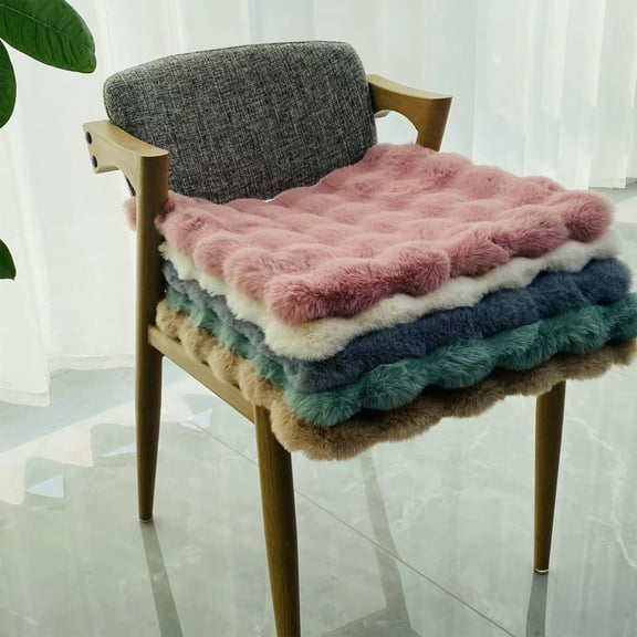 Outdoor Chair Cushionss 22x22 Seat Cushions Chair Cushions Thicken Soft Student Seat Pad Winter Warm Office Chair Sit Mat Non-Slip Feelers Stool Cushions Beige