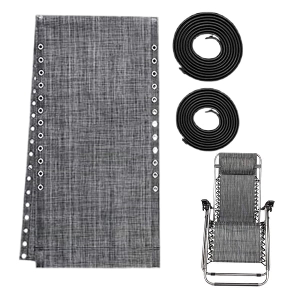Outdoor Chair Repair Kit - Replacement Bungee Rope and Fabric Sleeve for Patio, Terrace, and Beach Chairs, Anti-Sagging