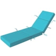 thumbnail image 1 of Outdoor Chaise Lounge Cushion,4" Thick Lounge Chair Cushions with Non-Slip Ties,Water-Resistant and Fade Resistant Lounger Replacement for Patio,21"x72 ", 1 of 7