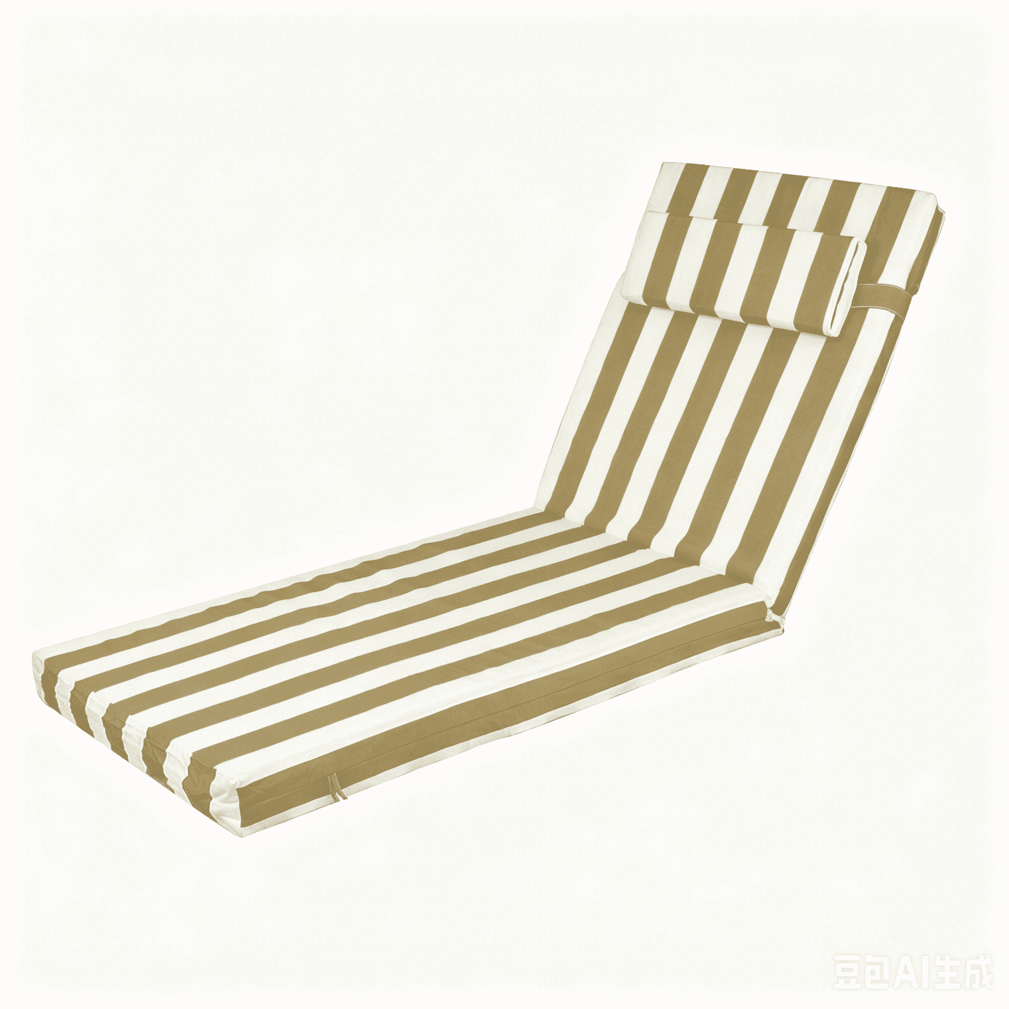 Outdoor Chaise Lounge Cushion, Waterproof Fade-Resistant Patio Chair Pad for Pool Beach, 72 x 21 x 3in