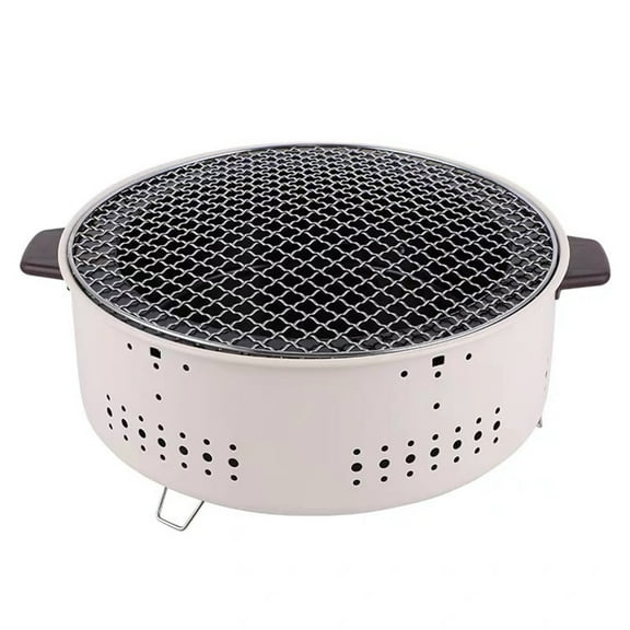 Outdoor Charcoal Barbecue Stove Set - Portable Non-Stick Grill for Cooking, Camping, and Entertaining - Multi-Functional Indoor and Outdoor Use
