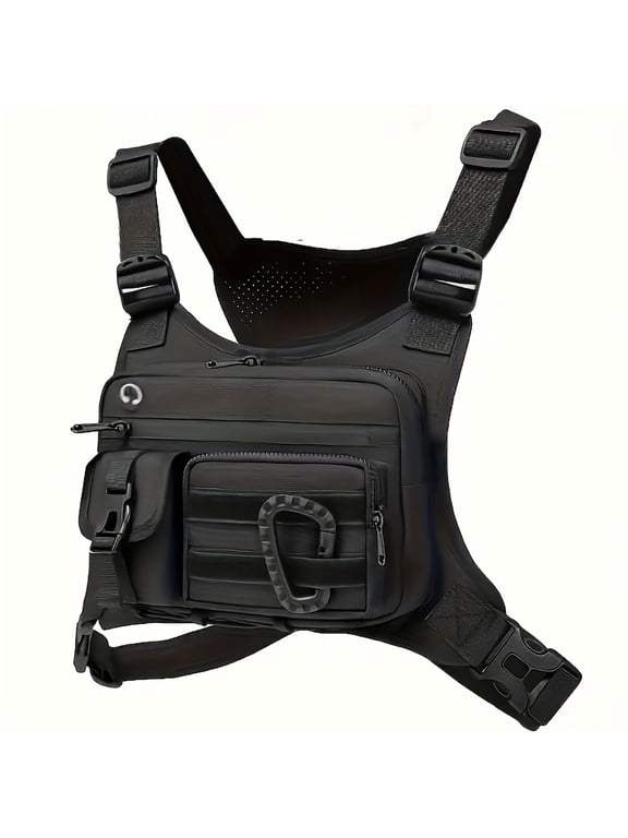Chest Bag for Men,Running Pack Vest for Workouts,Water Resistant Sports Chest Pack For Running