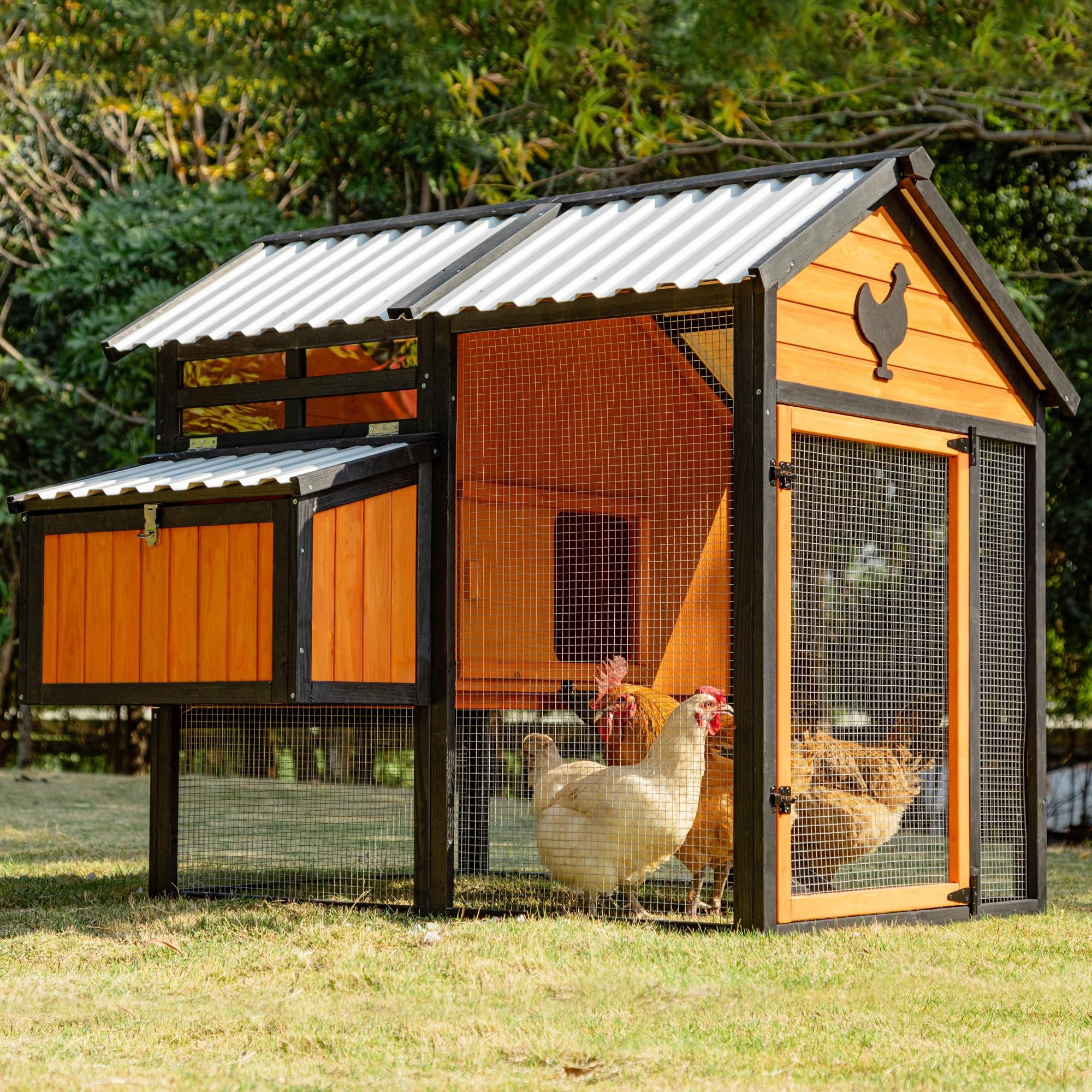 Outdoor Chicken Coop, Weatherproof Chicken Coop for 68 Chickens Hens