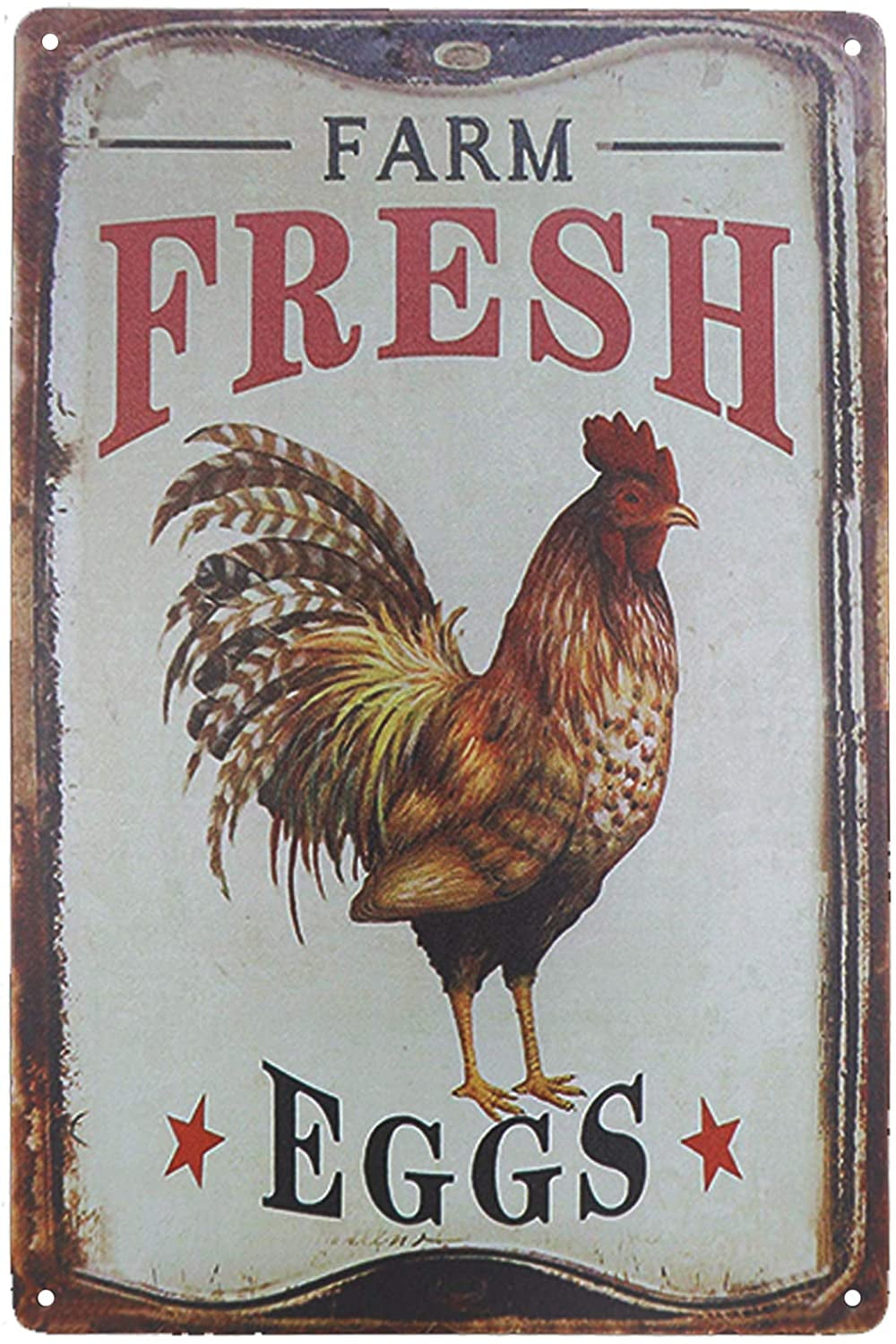 Rustic Farm Fresh Chicken Sign in Garden · Free Stock Photo