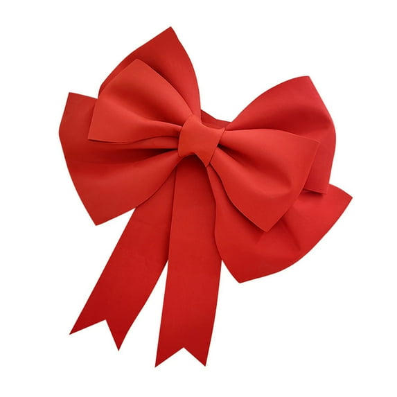 Outdoor Christmas Bow Christmas Big Bow Decoration Festive Holiday Ornament for Tree Wreath Porch Window Door Decor Large Christmas Bow Decoration
