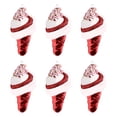 thumbnail image 1 of Outdoor Christmas Decor 6pcs Christmas Ornaments Ice Cream Shaped Christmas Tree Decoration Pendant Hand-painted Arts And Crafts For Christmas Tree Home Party Supplies Indoor And Outdoor, 1 of 5