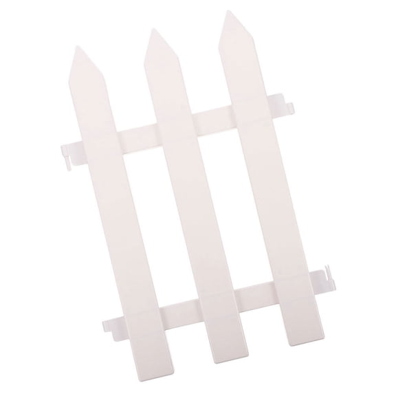 Outdoor Christmas Garden Fence Decoration Panels, Plastic Patio Border Edging for Holiday Yard and Lawn Decor