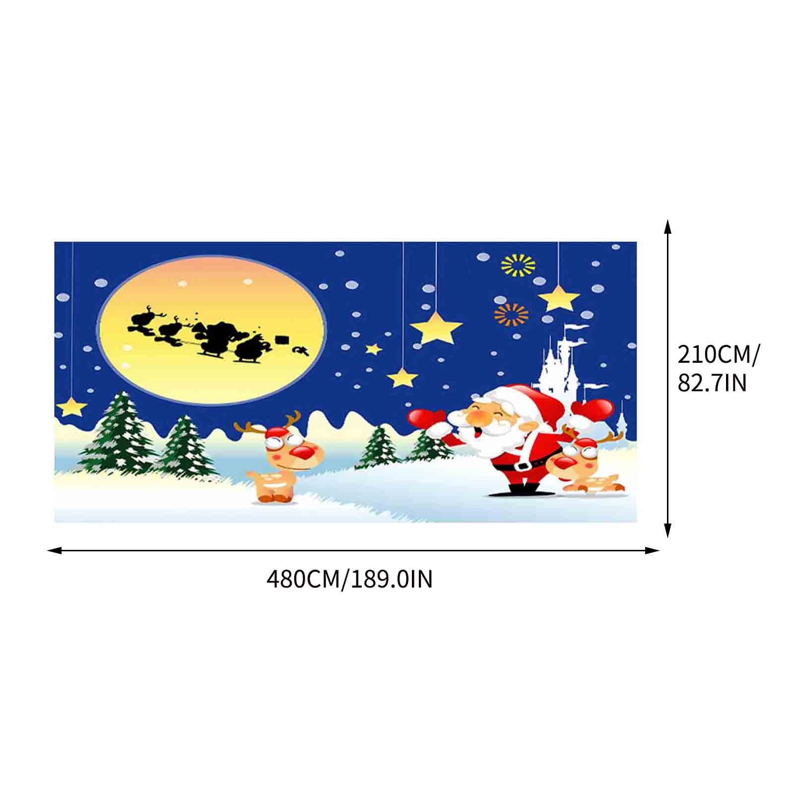 Outdoor Christmas Decorations 2023 Clearance Christmas Nativity Garage Door Banner , Nativity
