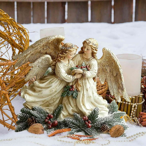 Outdoor Christmas Decorations, Decorative Garden Stakes with Santa Claus, Angel, Gnomes for Christmas Decor, Metal Yard Signs Xmas Decorations for Home Outside Garden Yard Lawn Holiday Party