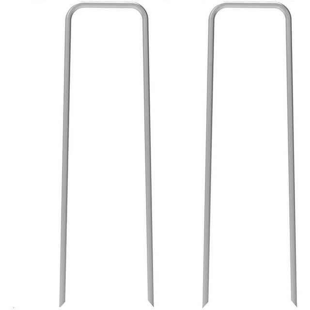 Outdoor Christmas Decorations Galvanized Garden Tent Stakes Staples