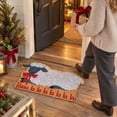 thumbnail image 1 of Outdoor Christmas Doormat, Novelty Sheep-Shaped Rug, Coconut Coir Bristle Entry Mat for Front Door Porch and Holiday Home Decor, 23.62 x 15.75 in, 1 of 6