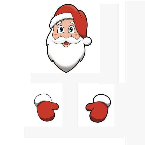 Outdoor Christmas Fence Decorations, 3Pcs Christmas Fence Peeker Signs Decor Santa Claus Yard Decorations for Yard Garden Lawn Patio Fireplace Xmas Decor Outside