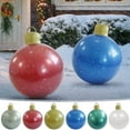 thumbnail image 1 of Outdoor Christmas Inflatable Ball - PVC Inflatable Christmas Tree Decoration, Large Yard Festive Decor, Easy to Inflate & Deflate, Perfect for Garden & Patio Holiday Decor, 23.6in, Gold, 1 of 6