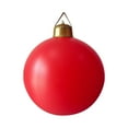 thumbnail image 1 of 11.8 Inch Giant PVC Inflatable Christmas Decorated Ball Ornaments Outdoor Large Xmas Blow Up Ball Decorations for Christmas Themed Party Ornaments Yard Decor (Solid,Red), 1 of 5