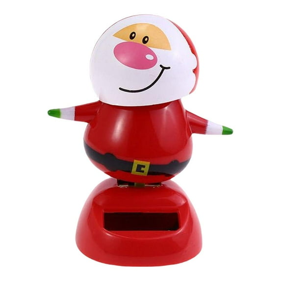 Outdoor Christmas Joy Solar Powered Dancing Father Christmas Santa Claus Ornament, Solar Dancing Santa Claus Ornament Christmas Decoration Toy Light Up Christmas Decor Holiday Decor Z9P1