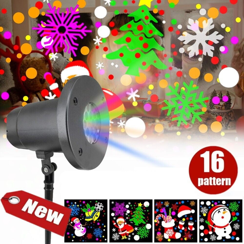 Outdoor Christmas Projector Lights, 16 Patterns LED Waterproof