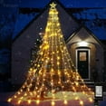 Outdoor Christmas String Decorations Lights，350 LED Fairy Light with 8