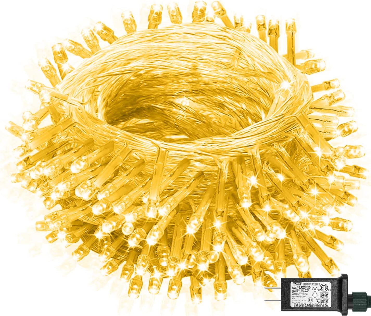 Outdoor Christmas String Lights, 33ft 100 LED Christmas Tree Lights