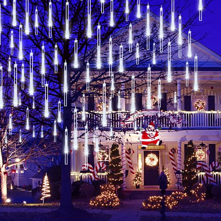 Outdoor Christmas Tree Snowfall LED Dripping Icicle Star Lights