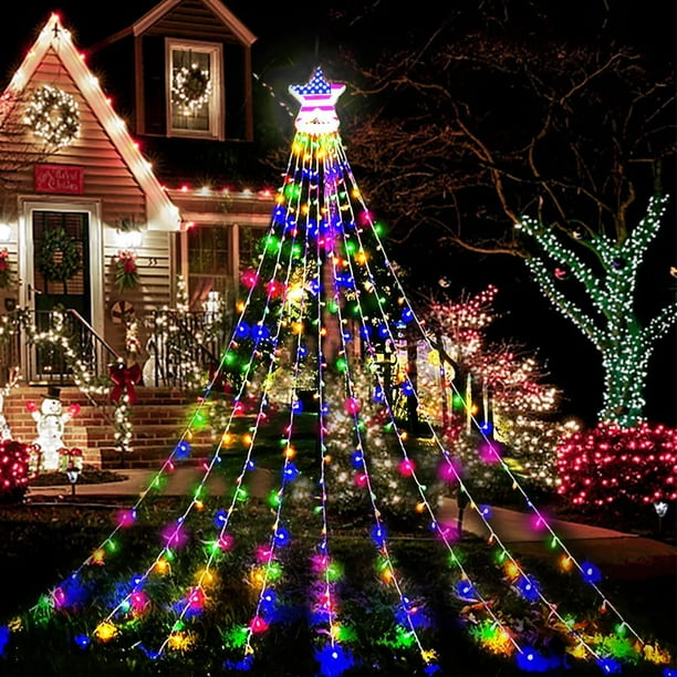 Waterfall christmas lights outdoor outlet