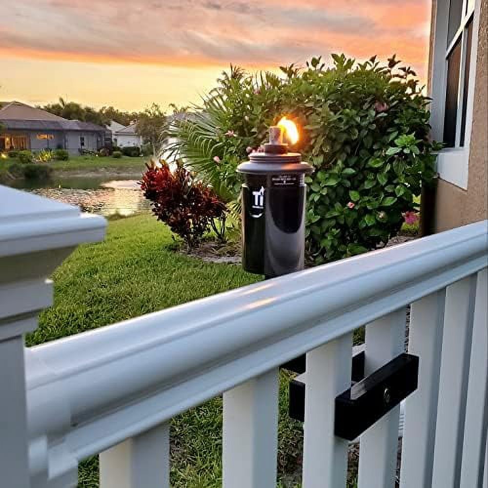 Outdoor Citronella Cannister Holder OR Beverage Holder Connects To Deck