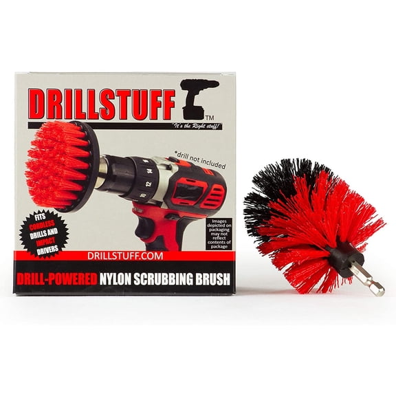 Outdoor - Cleaning Supplies - Mini - Drill Brush - Algae - Bird Bath - Garden Statues - Power Scrub - Gnome - Garden Fountain - Headstones - Granite Cleaner - Deck Brush - Concrete - Spin Brush