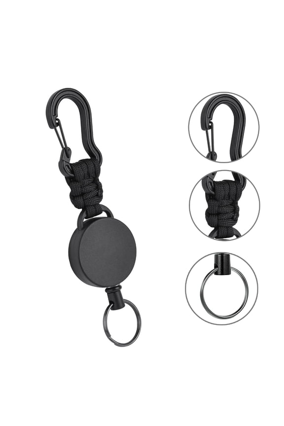 Outdoor Climbing Carabiner Keychain Heavy Duty Paracord Keyrings for Camping