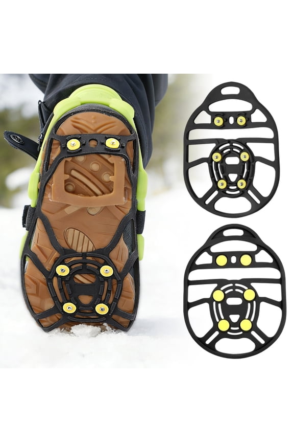 Outdoor Climbing Gear for Hiking and Winter Rock Climbing with Adjustable Straps for Versatile Height Adaptability and Compact Design 2PCS