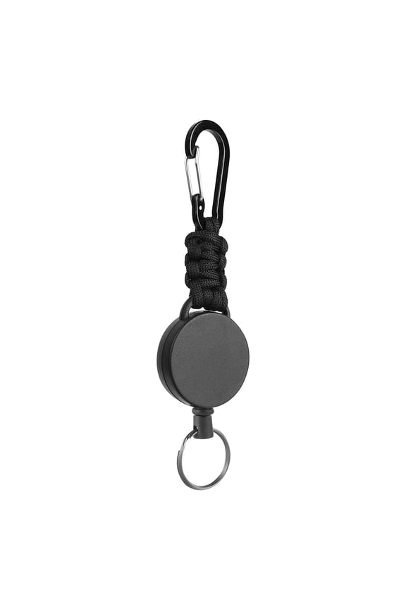 Outdoor Climbing Keychain Backpack Buckle Retractable Rope Carabiner Keychain Paracord Braided Keychain for Men Women